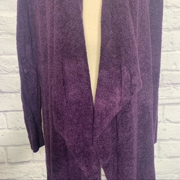 Barefoot Dreams Purple Calypso Wrap Cardigan - Picture 7 of 12
